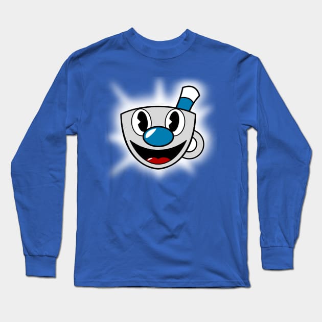 A Mugman Cartoon Long Sleeve T-Shirt by SJBTees